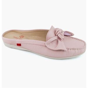 MARC JOSEPH NEW YORK Diane St. Mule in rose Grainy leather size 8 NWB